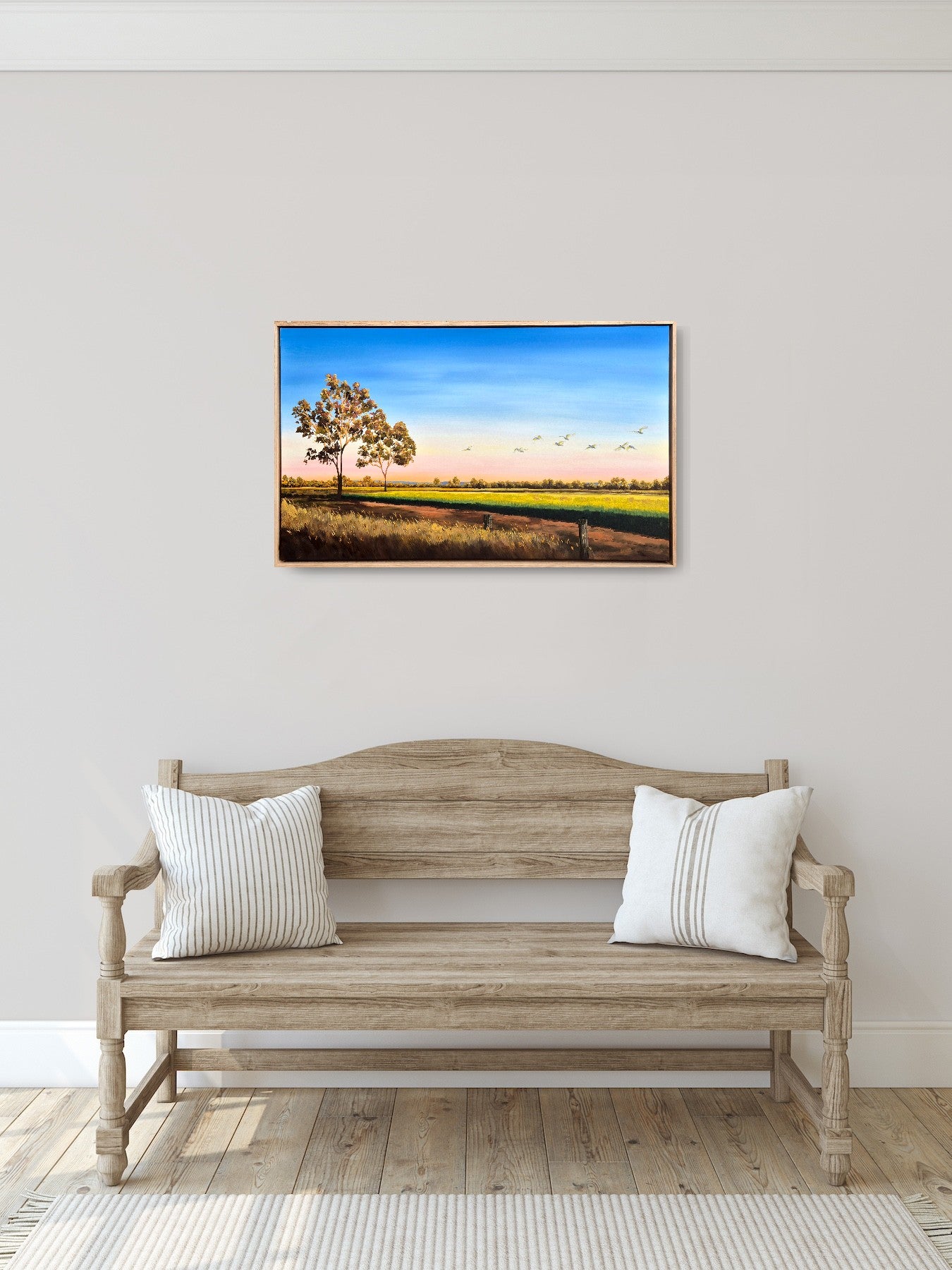"Sunset over the Wheat" 103x63cm