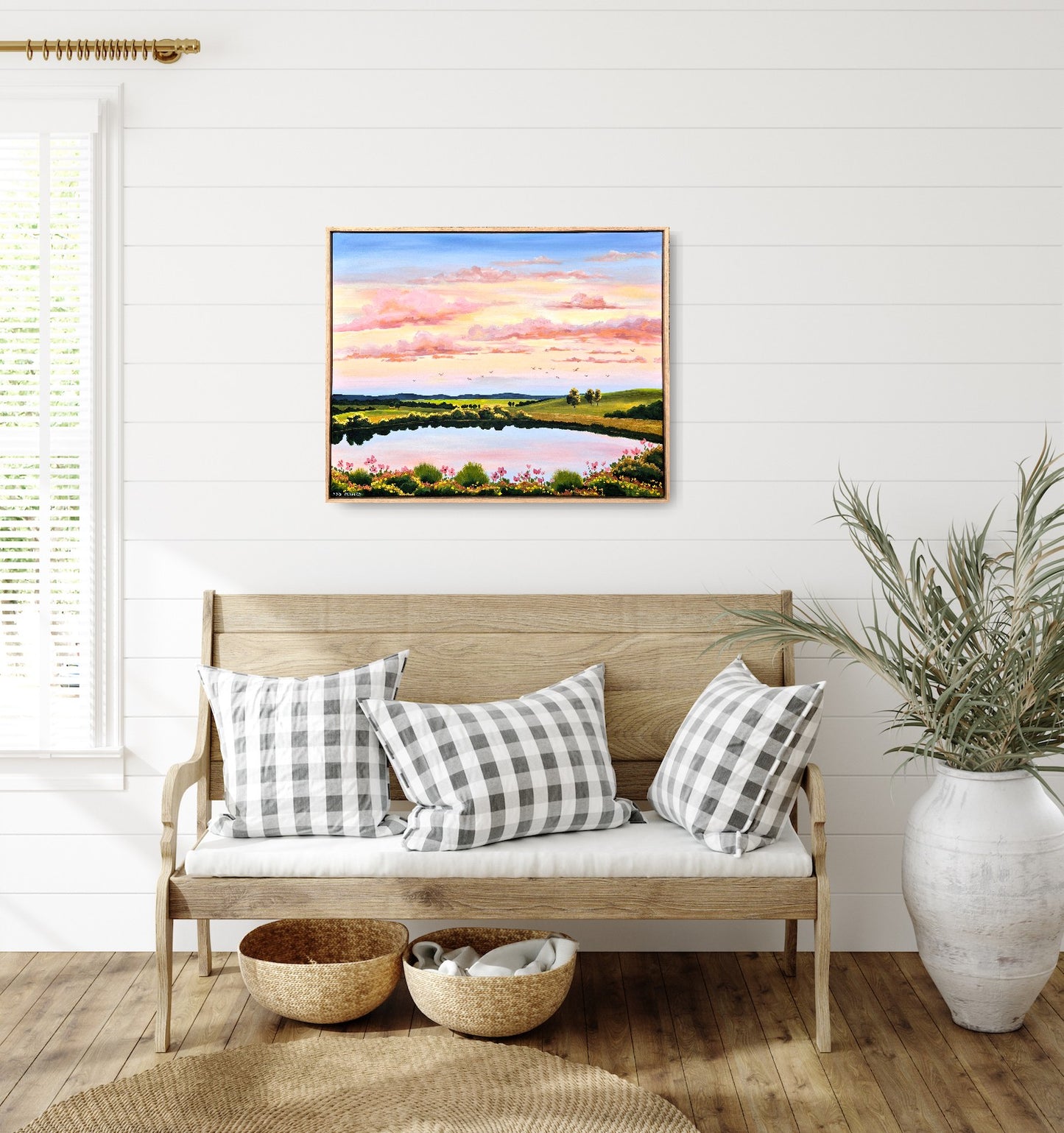 "Peachy Skies" 79x64cm