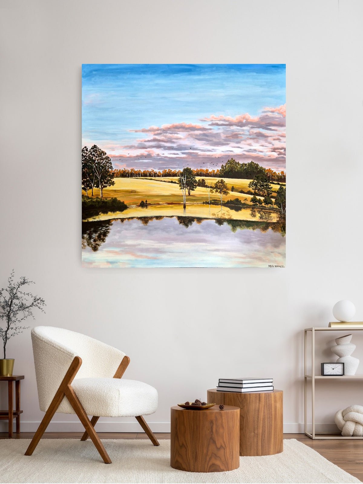 "Afternoon Skies" 120x120cm
